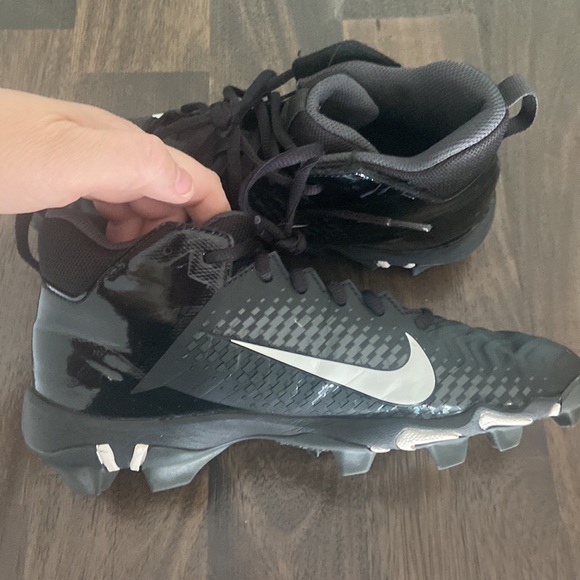 Nike Fast Flex Alpha Baseball cleats kids size 5  black & white - Picture 12 of 14